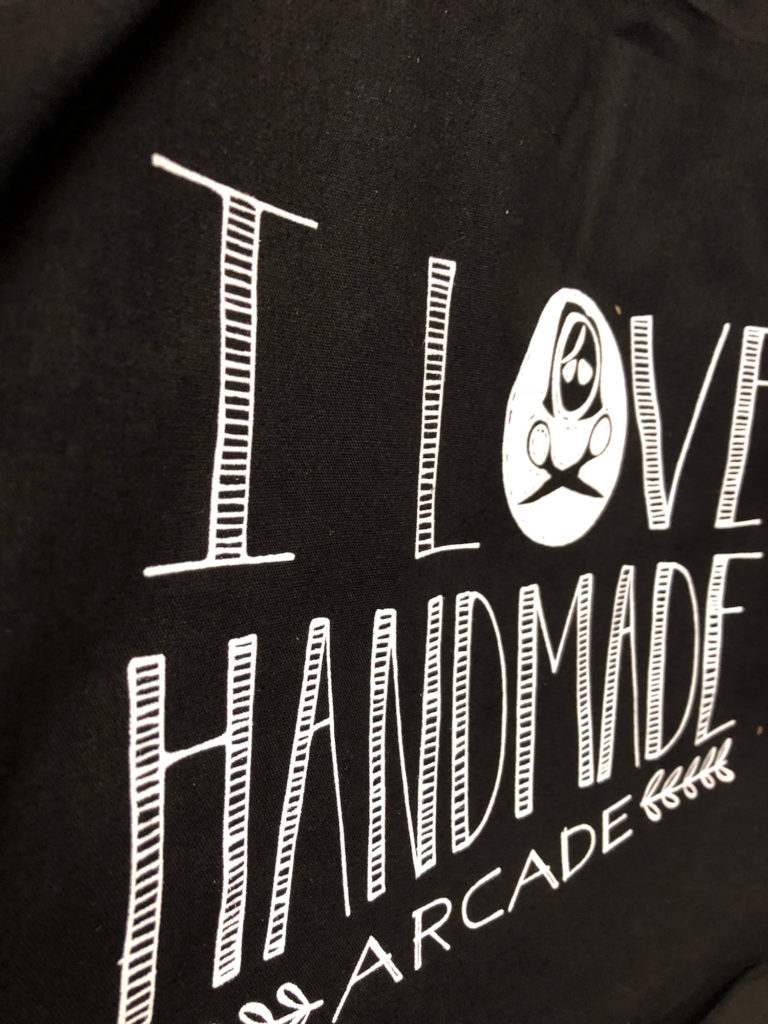 New tote bags designed by Handmade Arcade vendor Kim Fox of Worker Bird.