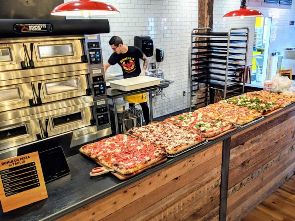 PA Market pizza spread