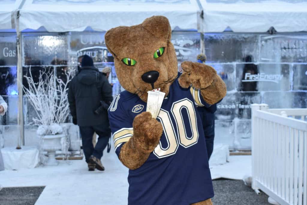 Pitt Panther with tickets