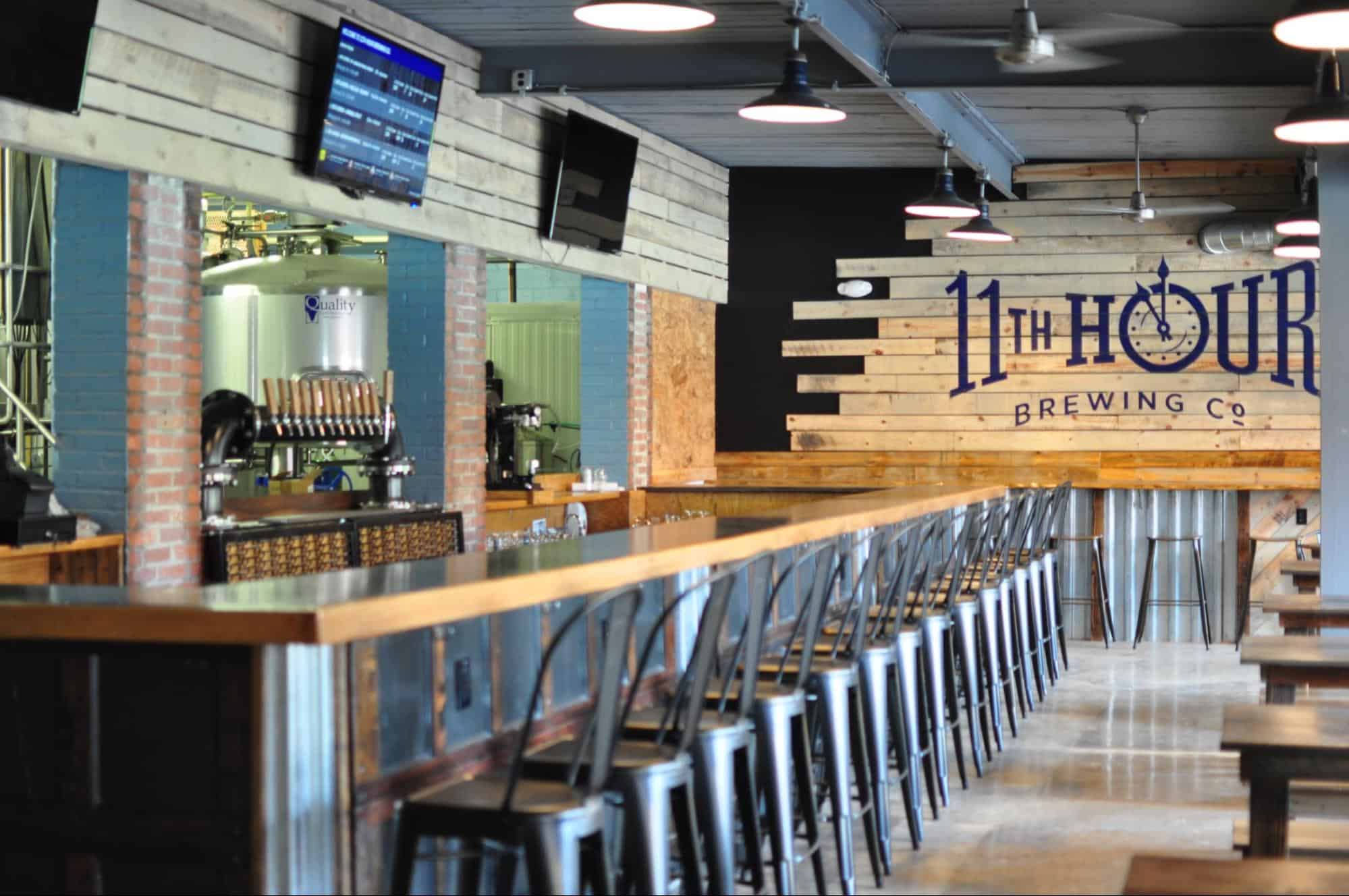 11th Hour Brewing Co. bar