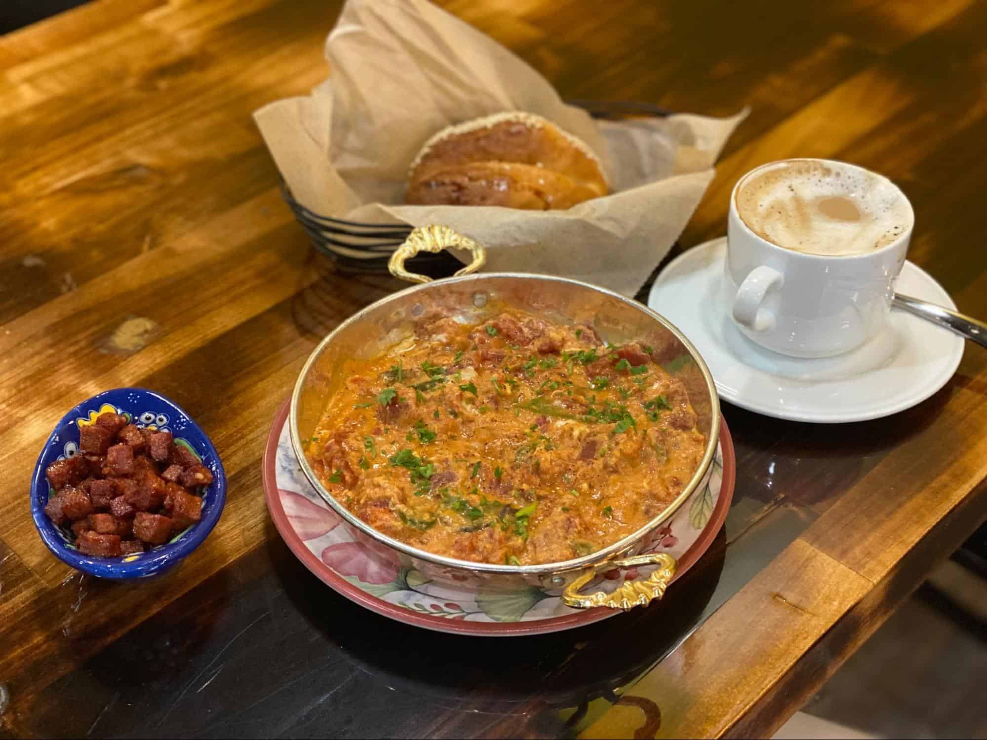 A photo of a full meal at Alihan's Mediterranean Cuisine.