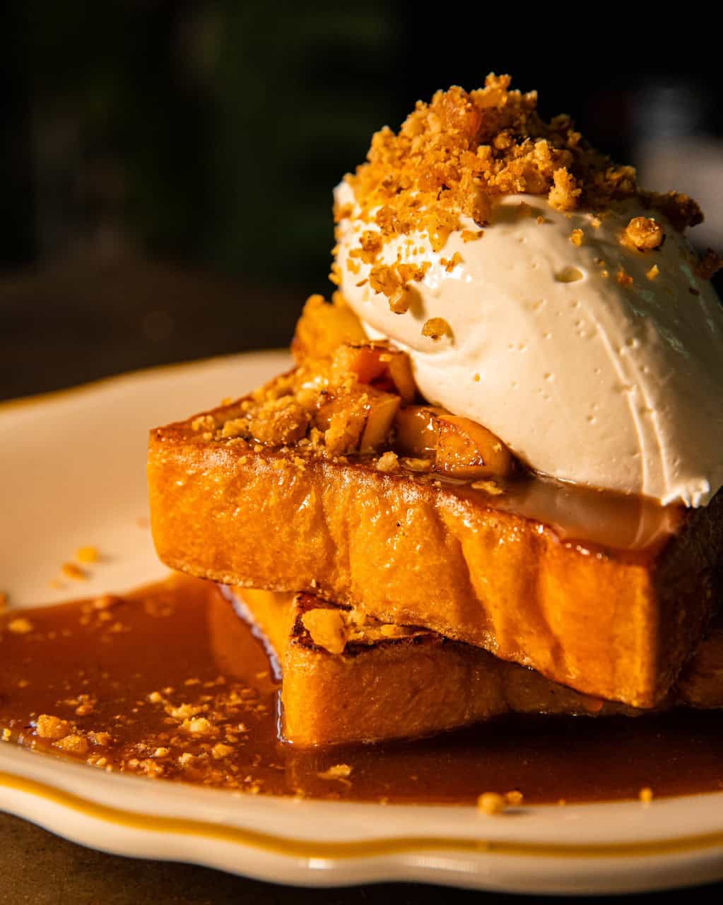 A photo of a French toast dish at Sally Ann's.