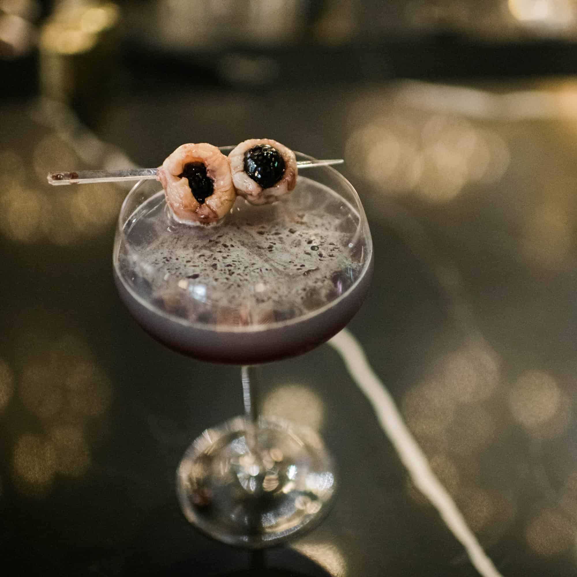 A photo of a Halloween cocktail available at Ritual House.