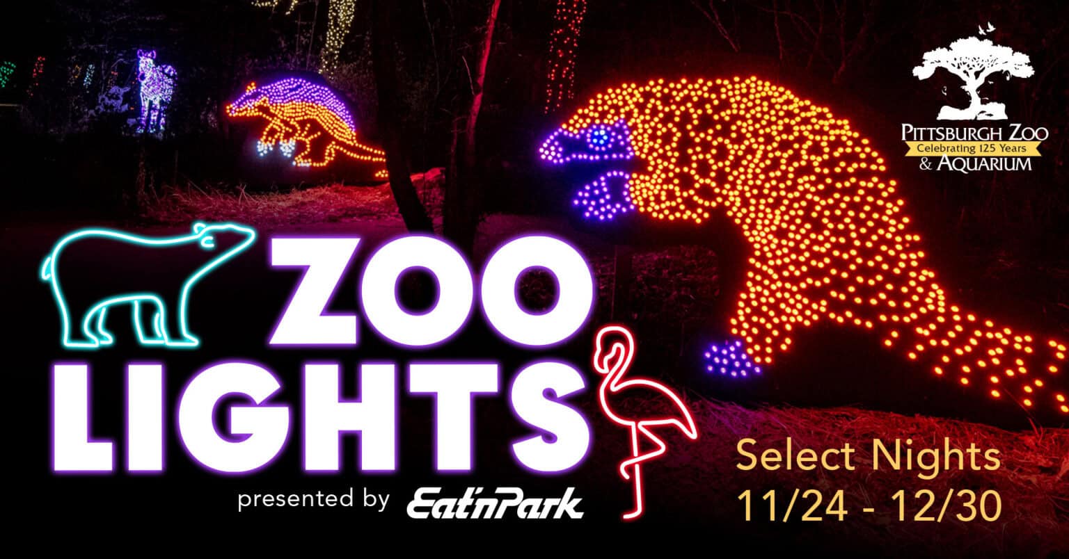 Experience over 150 animal lights at Pittsburgh Zoo Lights! Made In PGH