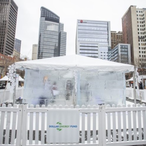 A photo of the Ice House in Market Square for the Dollar Energy Fund.