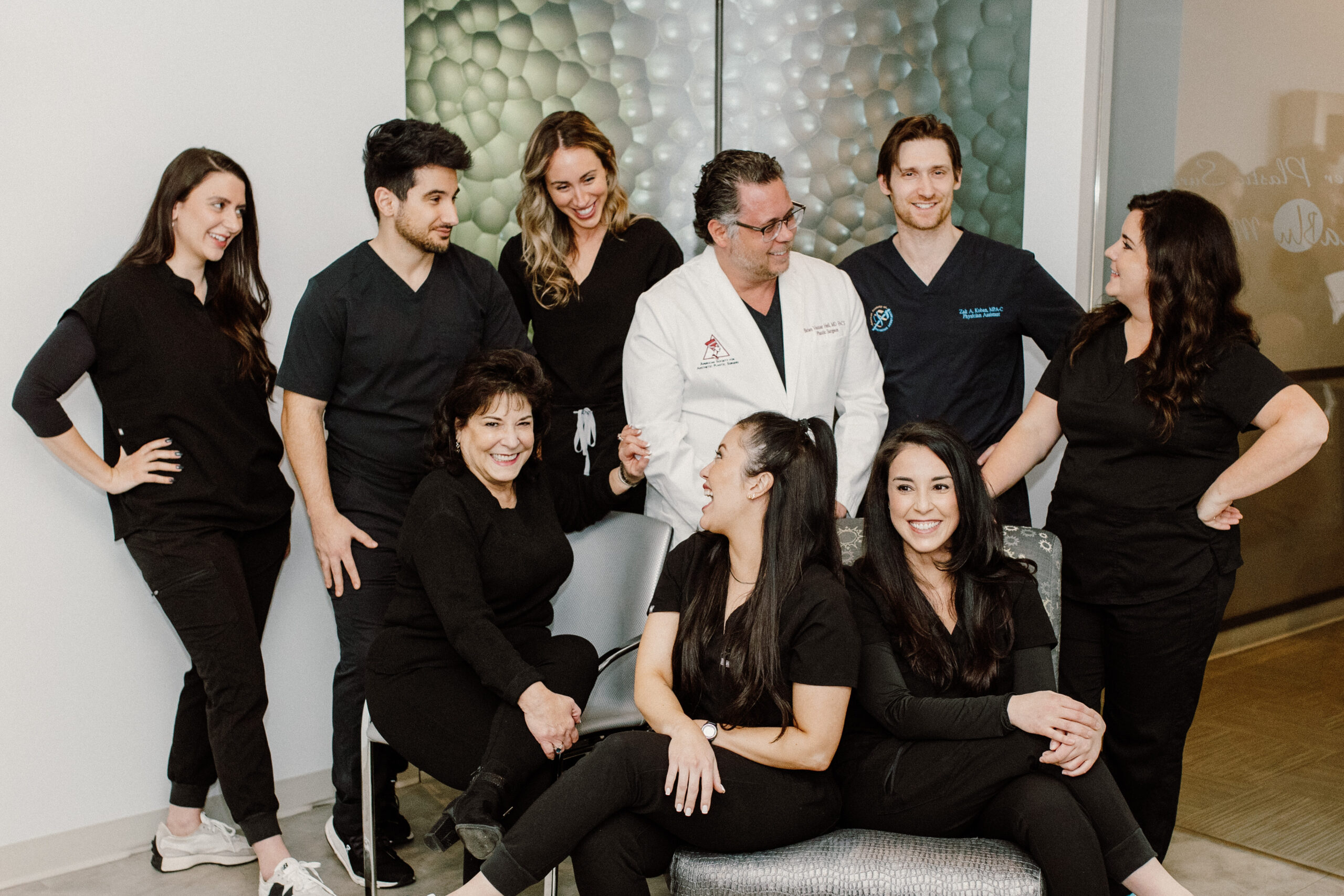 A photo of the staff members at Acqua Blu Med Spa, a med spa in Pittsburgh.