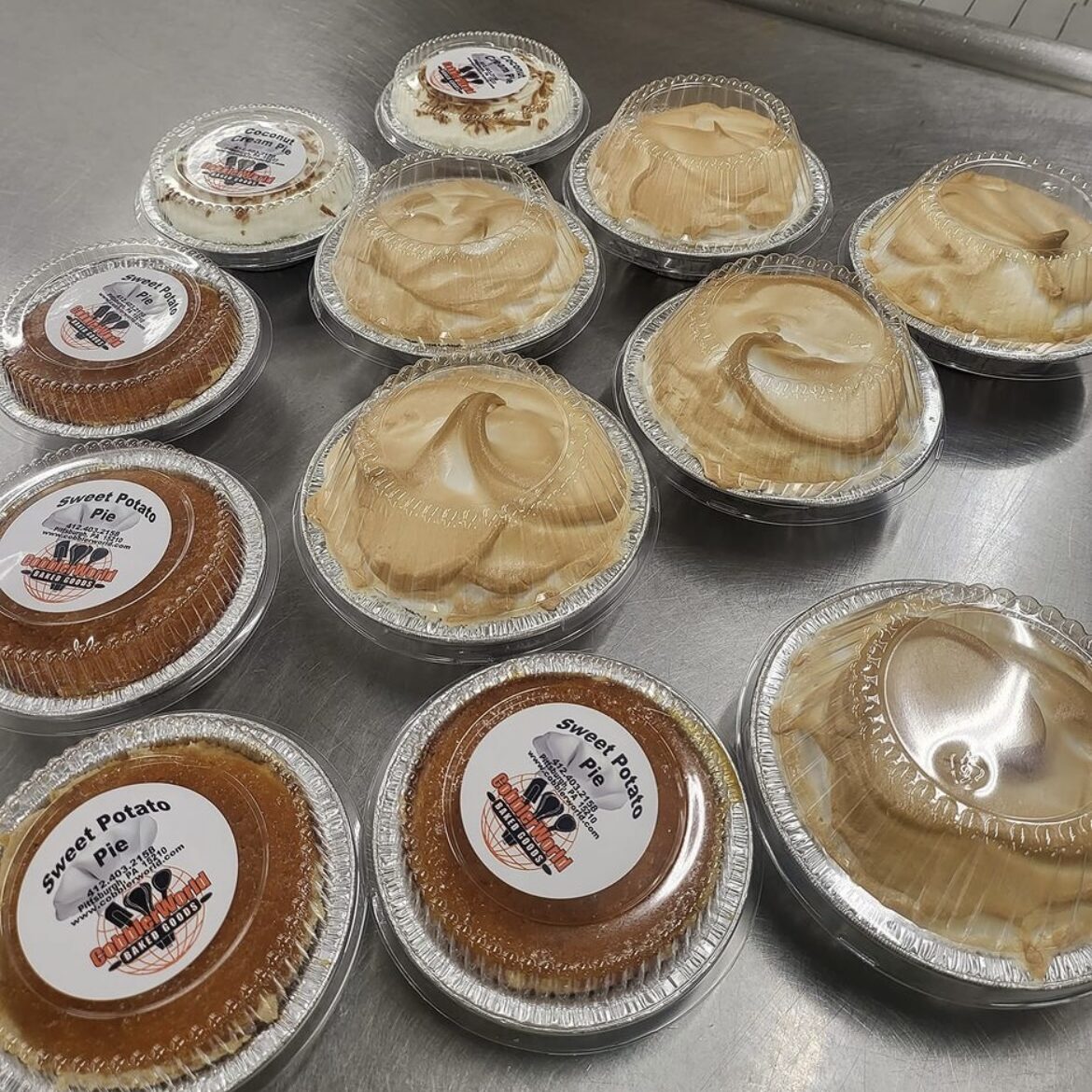 A variety of pies from CobblerWorld, a great place to order from for Pi Day.