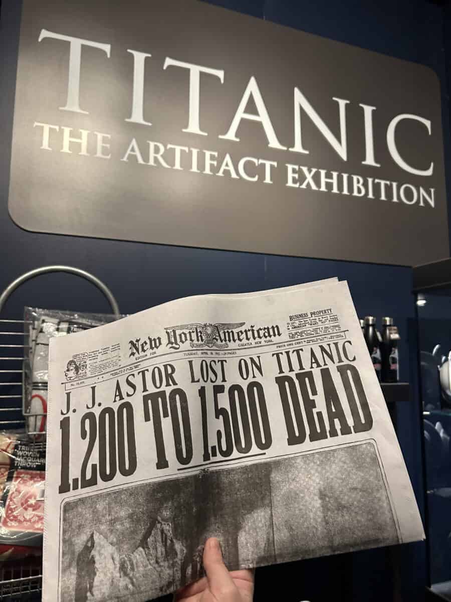 Carnegie Science Center Hosts TITANIC: The Artifacts Exhibition