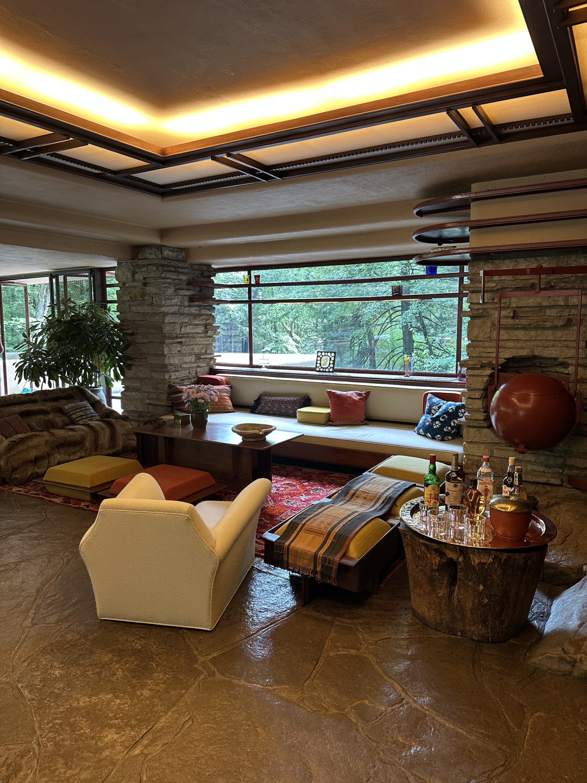 A photo of a living area on display.
