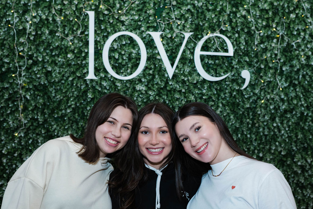 A photo of the selfie wall at love, pgh.
