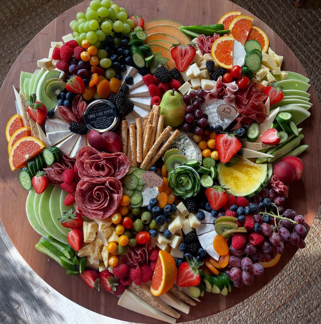 A photo of a charcuterie spread from The Cheese Queen.